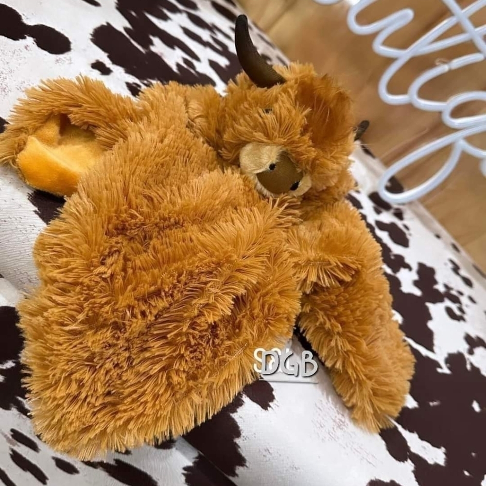 Cow/Highland Lovey Fleece NEW - Picture 6 of 8